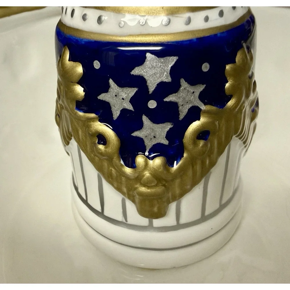 Rare Hanukkah Judaica Serving Set Crate Barrel Dreidel Star of David Menorah